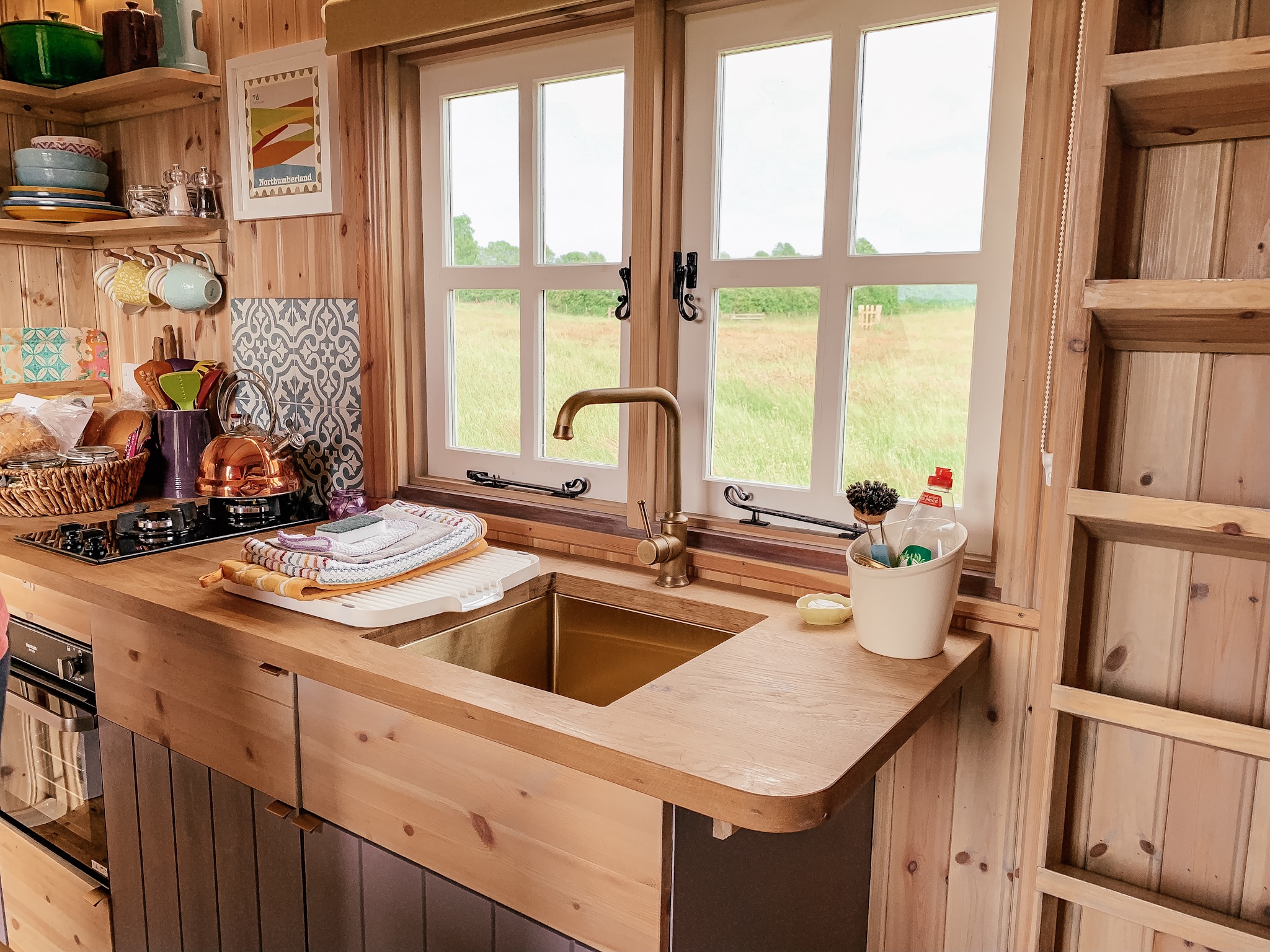 Shepherd Hut Glamping At Westfield House Farm, Northumberland ...